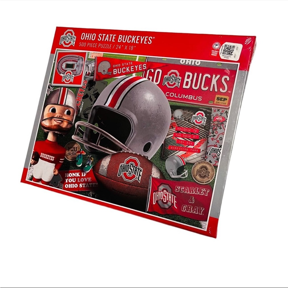 Ohio State Buckeyes 500 Piece Puzzle 24" x 18" Jigsaw Puzzle‎ NEW Scarlet & Gray